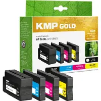 KMP Påfyllningsbläck Ersätter HP 3YP35AE Kompatibel Svart, Cyan, Magenta, Gul Tintenpatrone 1766,6005
