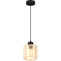 Milagro Glas pendellampa Sombra , dimbar, Creme / bärnsten, Vardagsrum / matsal, Glas, Pendellampa