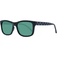 Ted Baker Rectangle Mens Polished Black Patterned Grey TB1455 Dane Solglasögon