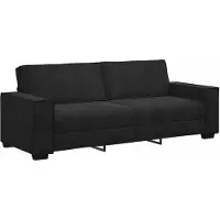 vidaXL 3-sitssoffa svart 220x78x84 cm sammet