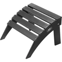Vevor Adirondack fotpall, 46,8 cm x 46,8 cm x 33,8 cm, hopfällbar Adirondack fotpall i HDPE-plast, väderbeständig fotstöd för Adirondack-stol, används ofta för utomhusveranda, pool, gräsmatta, bakgård