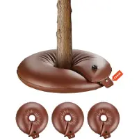 Vevor Trädbevattningsringar, 4 st. 16 gallons trädbevattningspåsar, 6-9 timmars långsam frisättning, påfyllningsbara planteringsvattenpåsar, vattenbesparande, kraftigt bevattningssystem för buskträdrö