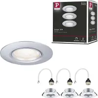 Paulmann 92113 infällda lampor set med 3 st LED (RGB) GU10 krom (matt)
