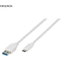 Vivanco Usb A 3.1/usb Type-c Kabel 1 M