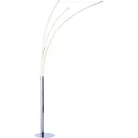 Leuchtendirekt LED golvlampa Maja, Förkromad / silver, Vardagsrum / matsal, Metall, Modern, LED-golvlampa