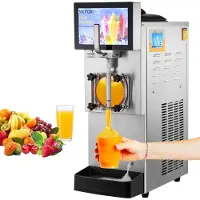 Vevor 8L / 2.1 Gallon Kommersiell Slushmaskin med En Skål Margarita Smoothie Fryst Dryck