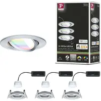 Paulmann 92435 LED-takbelysning, LED-inbyggnadsbelysning LED LED 6 W Aluminium (vriden)