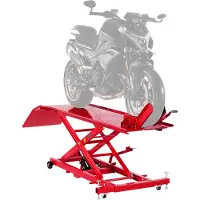 Vevor Lyftbord för motorcykel, 450 kg viktkapacitet, 360° flexibelt rörligt domkraftsstativ för motorcykel, 20-86 cm höjd, kraftigt reparationsställ för motorcykel med säkerhetslås för ATV, crossmotor