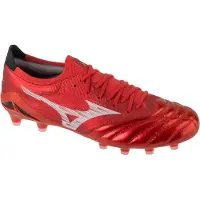 Mizuno Morelia Neo IV Beta Elite FG Ruby Red - MORELIA 40: e röd/Vit/Svart - Gräs (FG), storlek 47