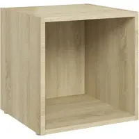 vidaXL TV-bänk sonoma-ek 37x35x37 cm spånskiva
