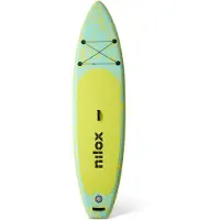 Nilox NXWTRSUP, Stand up paddleboard (SUP), Vippströmbrytare, Grön, Gul, Polyvinylklorid (PVC), 150 kg, 3350 mm