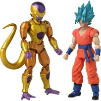 Bandai Super Dragon Stars Actionfigurer: Golden Frieza vs. Super Saiyan Blue Goku 17 cm