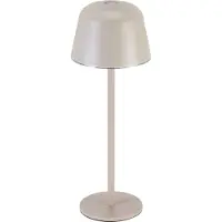 Osram LED-batteridriven bordslampa ENDURA STYLE, beige 30 cm IP44 CCT dimbar, Creme / bärnsten, Aluminium / grå / zink, Modern