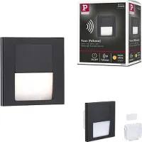 Paulmann 80001 Tsaro infälld vägglampa LED (RGB) 1 W svart (matt) 80x36mm