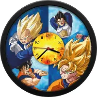Kids Licensing Väggklocka Stor 25cm för barn Barn / Dragon Ball / DB00001