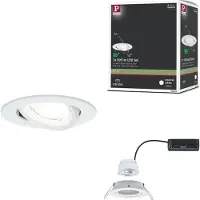 Paulmann 92453 Nova Coin LED-inbyggnadsbelysning LED 2.8 W Matt vit