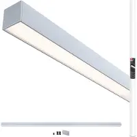 Paulmann LED-ljuslist Linion, krom, 150 cm, 3 000 K dimbar, Aluminium / grå / zink, Vardagsrum / matsal, Aluminium / grå / zink, Modern, Ljus list