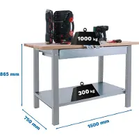 Simonwork (bancos De Trabajo) Bt6 Pro Box Metallhylla 865x1500x750 Mm