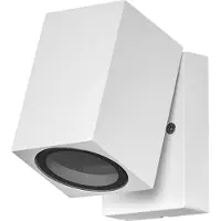 Osram Vägglampa utomhus ENDURA CLASSIC CUBE, dimbar, Vitt / opal, Aluminium / grå / zink, Modern, Utomhusvägglampa