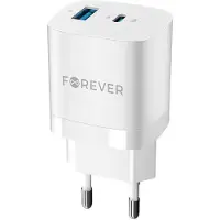 Forever GaN TC-05 Snabb Väggladdare - USB, USB-C - 33W
