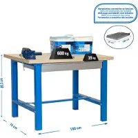 Simon Rack Simonwork (bancos De Trabajo) Bt6 Box Arbetsbänk 865x1800x750 Mm