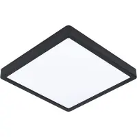 Eglo LED taklampa Fueva 5, Svart, Sovrum, Rostfritt stål, Modern, LED-taklampa