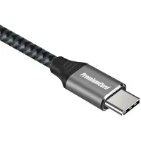 PremiumCord USB-C to USB-C Braided Grå 1,5 m USB-kabel