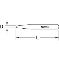 Ks Tools BRONZEplus körnare, 5 mm 9632552