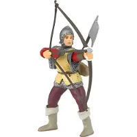 Papo Röd Bågskytte - H: 11 cm - - One Size - Leksaksfigur