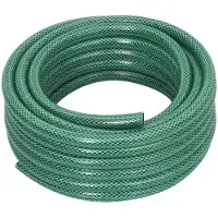 vidaXL Trädgårdsslang med kopplingar grön 0,6" 20 m PVC