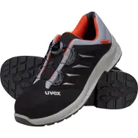 Uvex 6908 6908247 Säkerhetslågskor S1P Skostorlek (EU): 47 Svart/Röd 1 par