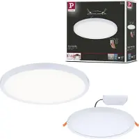 Paulmann Areo panel 3stepdim rund 840 vit 23 cm VariFit, dimbar, Vitt / opal, Vardagsrum / matsal, Syntetmaterial, Modern