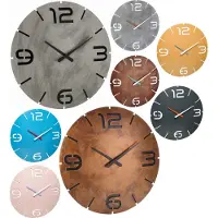 TFA-Dostmann 60.3536.07 DCF Väggklocka 35 cm x 35 mm Solgul