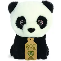 Aurora 35070 Eco Nation Mini Panda 5 i mjuk leksak Svart & Vit