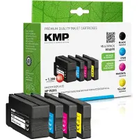 KMP Bläck Ersätter HP 953XL Kompatibel Kombi-pack Svart, Cyan, Magenta, Gul H166VX 1747,4005