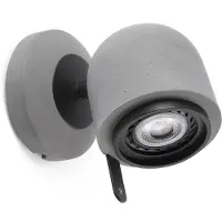 Faro Modern betongväggspot Stone - variabel Stone, dimbar, Aluminium / grå / zink, Vardagsrum / matsal, Sten, Modern, Spotlight