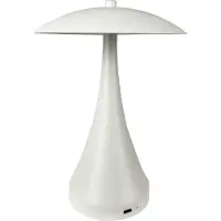 Dyberg Larsen LED bordslampa Vienna, dimbar, Creme / bärnsten, Vardagsrum / matsal, Metall, Design, LED-bordslampa