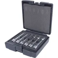 Ks Tools 911.4450 1/2 Torx-E-set med hylsa, 6-delars, E10-E20