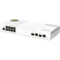 Qnap QSW-M2108-2C - Switch - Administrerad - 2 x 10 Gigabit SFP+ + 8 x 2.5GBase-T - skrivbordsmodell