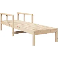 vidaXL Solsäng 199,5x62x55 cm massiv furu