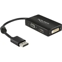DeLOCK Displayport Till Vga/hdmi/dvi-adapter