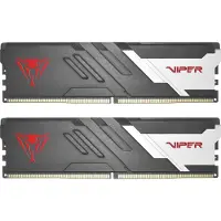 Patriot Viper Venom DDR5 series - DDR5 - sats - 16 GB: 2 x 8 GB - DIMM 288-pin - 5600 MT/s / PC5-44800 - CL40 - 1.25 V - ej buffrad - on-die ECC - silver, röd, mattsvart