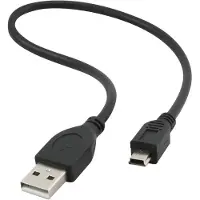 Gembird CCP-USB2-AM5P-1 - USB-kabel - mini-USB typ B (hane) till USB (hane) - 30 cm - formpressad - svart