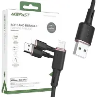 Acefast kabel MFI USB - Lightning 1,2m, 2,4A svart (C2-02 svart)