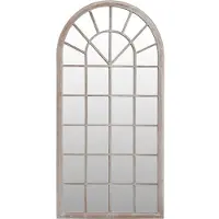 vidaXL Spegel sandfärgad 90x45 cm järn för inomhusbruk