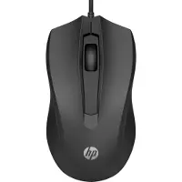 HP 100 WiFi mus Sladd Optisk Svart 3 Knappar 1600 dpi