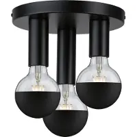Paulmann Taklampa Skogen, dimbar, Svart, Vardagsrum / matsal, Metall, Modern, Taklampa