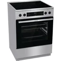 Gorenje GECS6C70XPA, Fristående köksspis, Rostfritt stål, Rotations-, Röra, Rostfritt stål, Rostfritt stål, Övre, bak