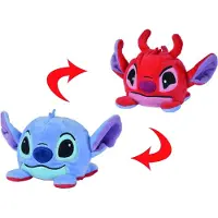 Simba Lilo & Stitch Vändbar plyschfigur Leroy/Stitch 8 cm
