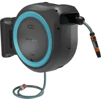 Gardena Batteridriven väggslanglåda PowerRoll 40 Meter - Solo